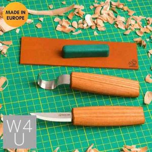 BeaverCraft Starter Chip and Whittle Knife Set with Accessories S15