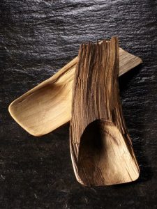 bowls and spoons out of wood