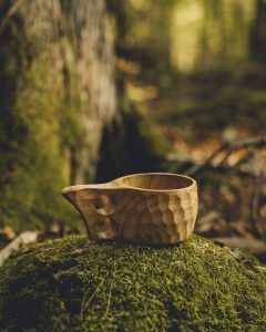 kuksa out of wood for camping
