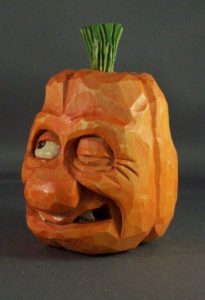 hand carved pumpkin